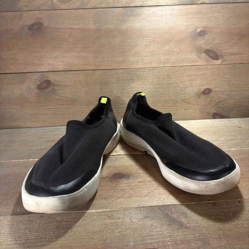 OOFOS OOmg Womens size 10 shoes Black Mesh Slip On Recovery Comfort sneakers